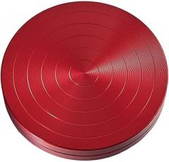 Aboiled Non-Slip Dance Turning Board for Figure Skaters, Gymnasts, and Ballet Training - Professional Training Equipment for Kids and Adults - Red Aluminum Alloy