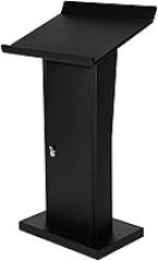 Profession Podium Stand Multi-Purpose Metal Podium Speaking Desk Large Capacity Lecterns Storage Stand for Church Office Home