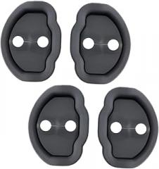 Amosfun 4pcs Silicone Door Latch Cover for Model y Car Lock Protection Quiet Driving Car Accessories