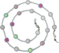 Milisten Pumpkin Mask Hanging Chain Crystal Ball Sunglasses Alloy Glasses Chain Color Eyewear Accessory for Women Halloween Random Color