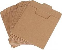 25pcs Kraft Cd Envelopes Portable Household Cd Covers for Music Game Discs Lightweight and Practical Storage for Collectors and Movie Lovers