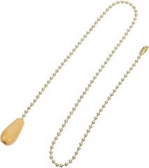 jojofuny Wooden Pull Cord Handle for Light Switch Rustic Beaded Extension for Ceiling Fans and Lamps Versatile Home Decor for Bedrooms Living Rooms and Offices