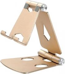 HBJWOV Aluminum Alloy Folding Mobile Phone Holder Portable Mobile Phone Desktop Aluminum Alloy Live Streaming Holder