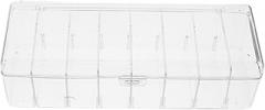 DOITOOL Thickened Transparent Detachable Divider Storage Box for Cables and Business Cards Compartments for Office and Home Organization