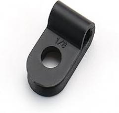 Baomain R-Type Cable Clamp 1/8 Inch Black UC-0 Pack of 100