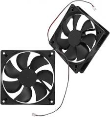 2Pcs Cooling Fan with Dual Ball Bearings Low Noise Electronic Cooling Fan for PC Cases and High Performance Servers