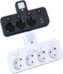 EU Plug Socket 4 Sockets Power Strip with 2 USpB Type-C Port Without Extension Wall Charrger Adaptier for Home Offices Replacement for OEM New 2026 High for Reliable Electronic Component
