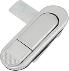 New Lon0167 60mm x Featured 22mm Pop-up Push reliable efficacy Button Metal Plane Lock Silver Tone for Fire Hose Cabinet Cash Registers Electronic Enclosures(id:0d9