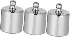 3 Pcs Calibration Weights Chrome Plated Accuracy Weights for Electronic Scales for Laboratory Commercial and Educational Use