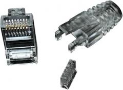 Cat6 RJ45 C0innector Three-Piece Suit UTP Gold Plated Ethernet Cables Network-45 Plug Crystal Heads Crimper 3 1 New 2026 High for Reliable Electronic Component, Precision, Stable Performance