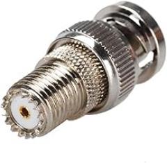 DHT Electronics RF coaxial Coax Adapter BNC Male to MINI-UHF Female Connector