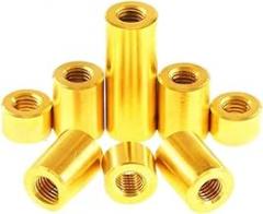 1Piece M10x1.5 (OD 15mm, Length 65mm) Brass Extended Coupling Standoff Spacers (Coarse Thread) for Electronic Components