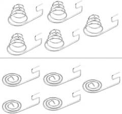 Metal Springs 10pcs AAA Batteries Metal Battery Spring Contact Replacement - Reliable Negative to Positive Conversion Spring for Remote Control, Flashlights, and Mini Electronics(8x13.5)
