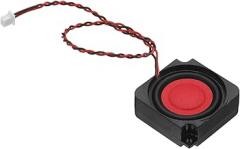 PATIKIL 2 Watt 8 Ohm Mini Speaker, 1PCS Full-Range Mobile Portable Advertising Machine Micro Loudspeaker Connector for Small Electronic Projects, Black Red