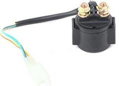 Hapivida Starter Solenoid Relay for Chinese Scooter ATV 50cc 250cc, 2 Wire 2 Pin Male Connector Switch for Electronic Applications GY6 Engine Moped ATV Motorcycle