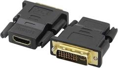 DVI with HDMI Converter DVI 24+1 Male to HDMI-Compatible Female Plug HDTV Projector Monltor Video Adaptier Extend Cable Splitter New 2026 High for Reliable Electronic Component