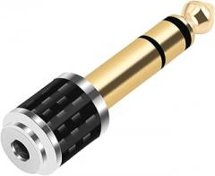 3.5mm to 6.35mm Auditory Adapter for Musicians Headphones Electronic Keyboards and Guitars Sound Transmission