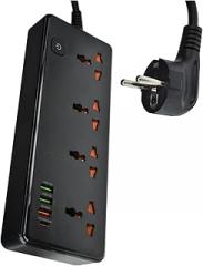 EU Power Strip Plug Strip 2500W Extension Socket Overload Protection Multi Plug USpB Charrger USpB C Charrger 10A 100V-250V New 2026 High for Reliable Electronic Component