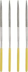 uxcell Diamond Needle Files, 3mm x 140mm Triangle Type File Handles Hand Tool for Metal Wood Stone Marble 4pcs