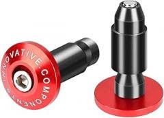 Red | Motorcycle Handle Bar End Handlebar Grips Cap Universal Motorcycle Modification Handle Protection Plug Accessories Metal New 2026 High for Reliable Electronic Component