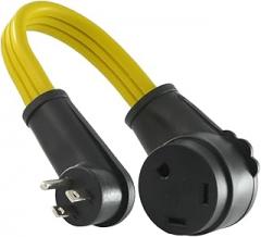 Conntek 15 Amp to 30 Amp RV Camper Flat Cable Cord Adapter