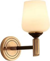 Wall lamp Retro Simple White Glass Wall lamp Copper Bracket Creative Aisle Wall lamp E27 Light Bulb Electronic Transformer Wall lamp Bathroom Living Room Dining,