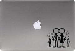 Stick Figure 2 Heart Hold Hand Vinyl Decal Sticker for Computer MacBook Laptop Ipad Electronics Home Window Custom Walls Cars Trucks Motorcycle Automobile and More (Black)