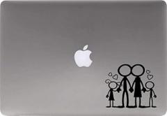 Stick Figure 2 Heart Hold Hand Vinyl Decal Sticker for Computer MacBook Laptop Ipad Electronics Home Window Custom Walls Cars Trucks Motorcycle Automobile and More (Black)