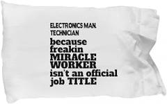 Amorfos Electronics Manufacturing Technician Gifts - Pillowcase, Thoughtful Electronics Man. Technician Creative and Soft Pillow Case, Perfect for Bedroom