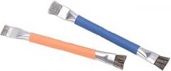 Motherboard Brush Strong Alloy Steel Mini Cleaning Brush for Electron Components Super Durable Comfortable Grip, 2pcs Motherboard for Various Electronic Components