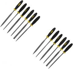 DOITOOL 12pcs Mini Wood Rasp File Set Comfortable Grip Handles Precision Woodworking Tools for Shaping Wood and More -skid Design for Controlled Use