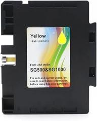 No Serial Number SG500 SG1000 Ink Cartridge with Sublimation Plug and Play for R-ich SAWGRASS with Chip(Y 1PC)