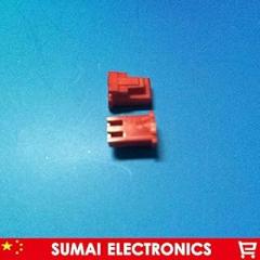 Davitu Red 2 Pin female Connector plug with buckle, 2.54mm XHB-2Y connector for PCB/Automotive/electronic circuit ect. - (Package: 1000 PCS)