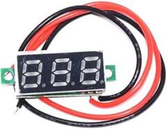 0.28 Inch 2.5V-40V Mini Digital Voltmeter Voltage Tester Meter RED LED Screen Electronic Parts Accessories C51
