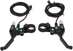1 Pair Bicycle Brakes Lever, 2 Wires Left & Right E-Bike Brake Lever, Electronic Brake Lever Set, 49PDD Mechanical Brake Lever Short Lever