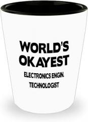 Funny Electronics Engin. Technologist Appreciation Gifts - Electronics Engin. Technologist Shot Glass For Women & Men, Funny Electronics Engineer Techno Worker Creative Thank You Gift, Shotglass