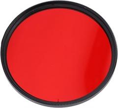 GLOGLOW Optical Lens Filter Red Camera Lens Filter, HD Aluminum Alloy and Optical Glass for, DSLR Cameras, Enhances Red Hues, with Storage Box Filters and (72mm)
