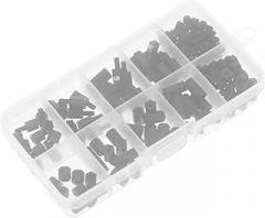 VALICLUD 180Pcs Nylon Spacer Screw Nut Kit Nuts for Communication Electronics and Office Use