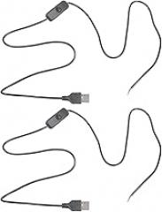 USB 2.0 Male Connectors 22AWG Bare Wire Cable 1m/1.5m Switches Control Exposed Wire Power Cord for 5V1A Electronics