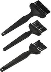 Anti-Static Synthetic Fiber Brush for PCB and Electronic Circuit Board Cleaning, ESD Safe Static Tool, Black, 1-Pack(3PCS)