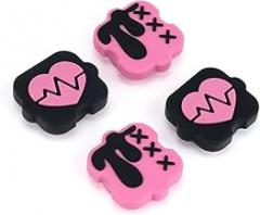 Switch Thumb Grip Caps Compatible with Nintendo Switch/OLED/Lite Joy-con Controller, Cute Kawaii Button Joystick Cap Cover, Soft Silicone Joystick Rocker Cover, 4PCS