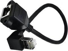 Cat6 Ethernet Extension Cable Gigabit RJ45 90 DeGrrie Right Angle Cat 6 Shielded Male to Female Ethernet LAN Network Line Adaptier New 2026 High for Reliable Electronic Component