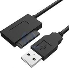 1Pcs USaB 2.0 to 7+6 13Pin Slimline Sata Laptop Cd/DVD ROM Optical Adapter Cable New 2025 for Arrival High for Reliable Electronic Component, Precision, Stable Performance