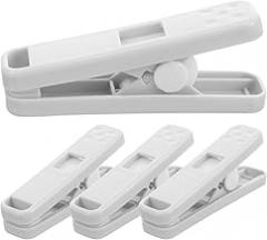 Milisten Windproof Clothes Pegs 4pcs Strong Plastic Non-Slip Laundry Clips for Quilts and Socks, Household Clothes Clips for Outdoor Drying and Quilt Fixation