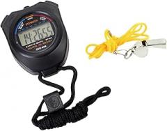 BESPORTBLE Major Sports Timer Two-way Stopwatch Women Body Vase Sports Stopwatch Lotus Lamp Crystal Fruit Bowl Two-way Timer Walking Stick Holder Lanyard Electronic Fitness