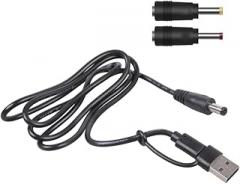 12V Charging Cord USB or Type C to DC5.5x2.1mm for Multiple Electronic Devices