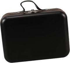 Mini Suitcase Storage Box Vintage Handheld Tin Plate Container for Toys Cosmetics and Electronics Versatile Organizer for Party Favors and Travel Black