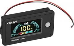DC 8-100V LCD Display Two-Wire Voltage and Electricity Indicator Compatible with Multiple Devices Battreriy Ternary-Thitium Acid Battreriy New 2026 High for Reliable Electronic Component