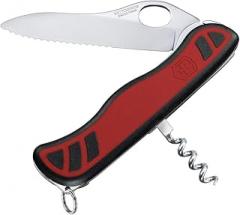 Victorinox Alpineer Swiss Army Pocket Knife, Medium, Multi Tool, 3 Functions, Locking Blade, Red