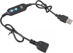 Digital Timer Cable USB Cable 1-24H Auto Power Off Function 60cm Design for Home Office Electronics Desktop Fan Timer Control